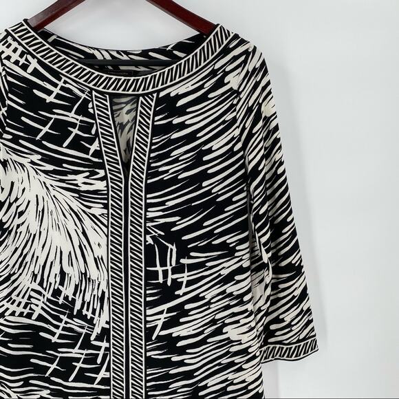 Black and white BCBG Maxazria shirt dress size medium - Picture 3 of 7